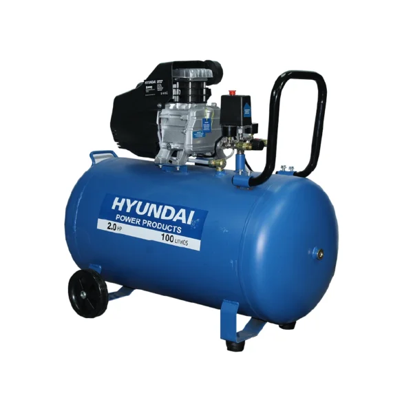 Compresor Hyundai Monofásico 2HP 100L 115psi Directo - Imagen 2