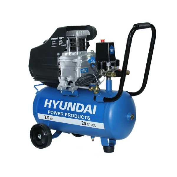 Compresor Hyundai Monofásico 2HP 24L 115psi Directo - Imagen 2